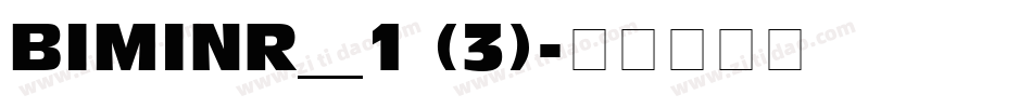 BIMINR__1 (3)字体转换